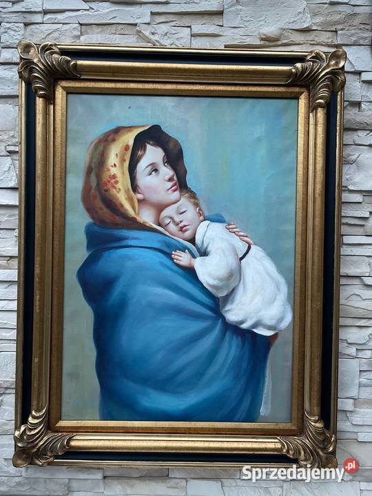 Matka Boża Cyganka obraz drewniana rzeźbiona Malarstwo Bystrzyca Kłodzka sprzedam