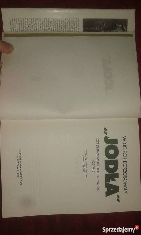 Jodła Wojciech Borzobohaty 1988r wydanie Warszawa sprzedam