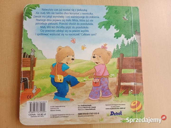 Książeczka Żegnaj pieluszko miś polubił ISBN 9788371675539 Poznań sprzedam