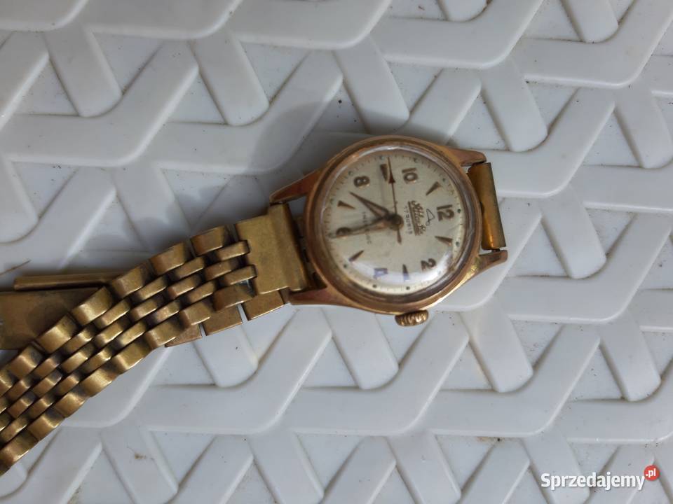 Atlantic zegarek 17rubis antyk Swiss made złoty mazowieckie Konstancin-Jeziorna