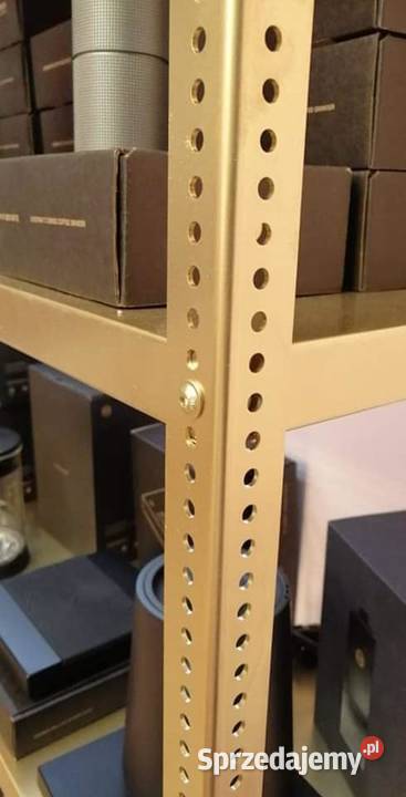 Regał metalowe skręcane w kolorze złotym Produkcja Kozienice