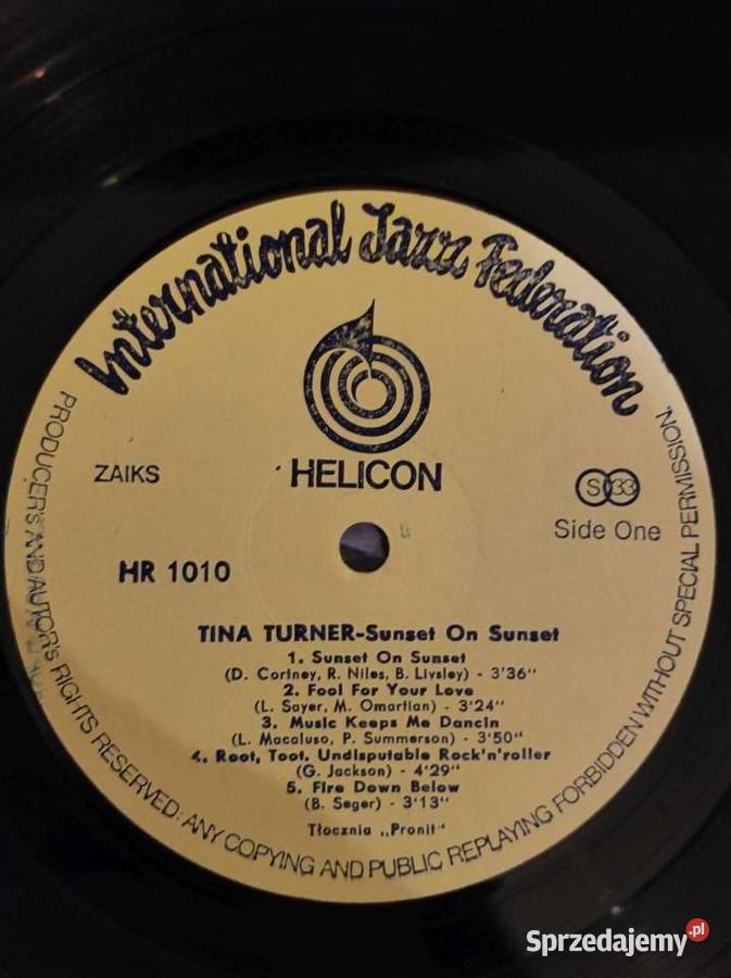 1982 Tina Turner Sunset On Sunset Płyta płyta winylowa Kielce