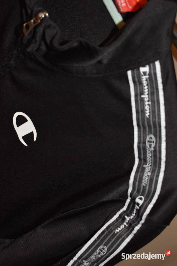 Elastyczna Czarna Bluza Sportowa Champion zachodniopomorskie Stargard sprzedam