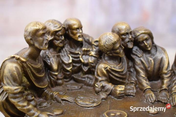 OSTATNIA WIECZERZA Scena z Biblii Figura z Brazu małopolskie Kraków