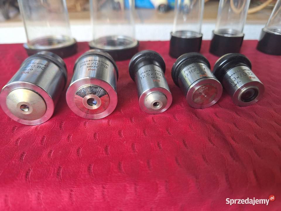 Obiektywy mikroskop carl zeiss warsztatowy Piła sprzedam