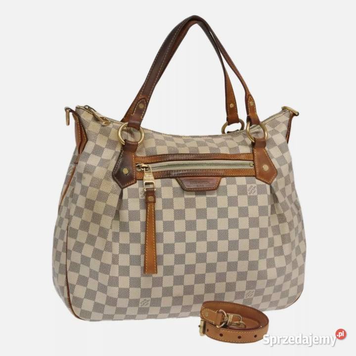 Oryginalna LOUIS VUITTON Damier Azur Evora MM Dla kobiet Warszawa