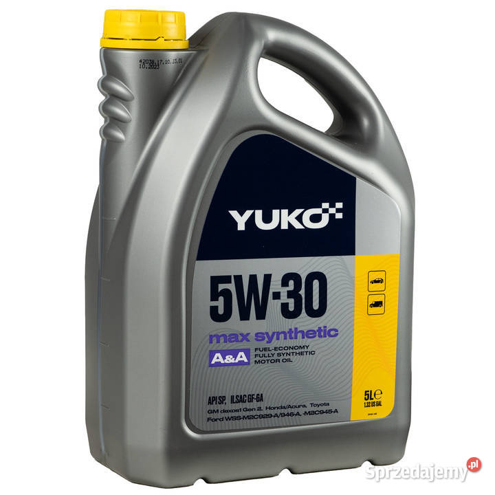 Olej silinkowy YUKO 5W30 Syntetic AA 5L Łódź