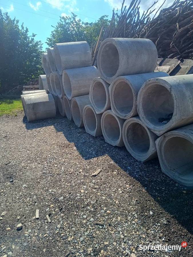 Kręgi i pokrywy betonowe 80x80 Kopanie Skrzydłowice sprzedam