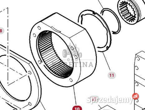 Massey Ferguson 7516 Pierścień Zębaty 54 zęby Jastrzębniki