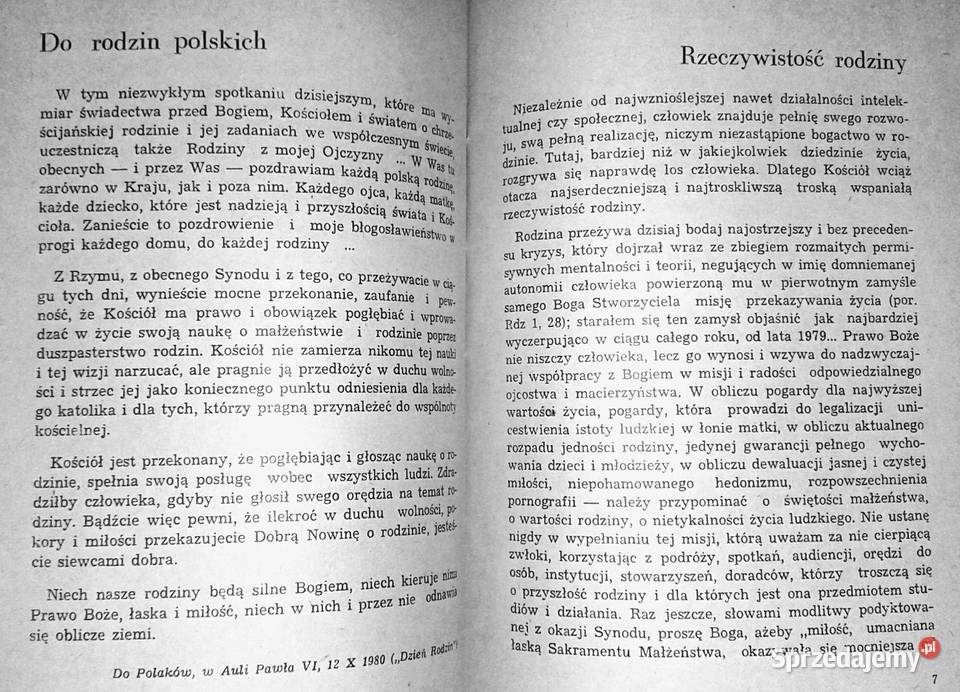 Przyszłość ludzkości idzie rodzinę Jan Paweł II Chełm