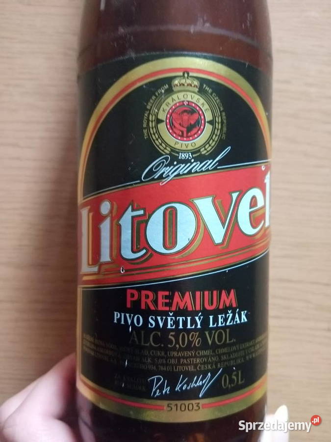Butelka piwie Litovel ok 2005 Birofilistyka Dąbrowa Górnicza