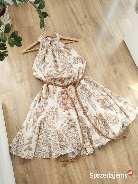 Sukienka letnia boho Zara M XS bez rękawa wielkopolskie