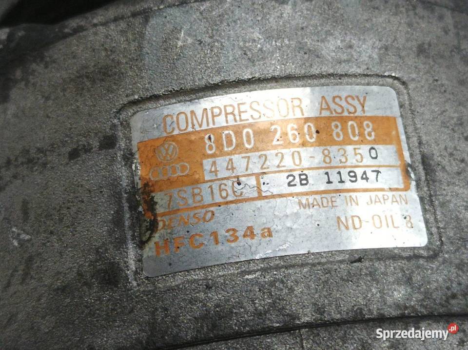 SPRĘŻARKA KLIMATYZACJI 8D0260808 19 TDI Audi A4 sprzedam