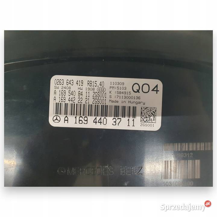 LICZNIK ZEGARY A1694403711 Mercedes W169 20 CDI osobowe Chełm