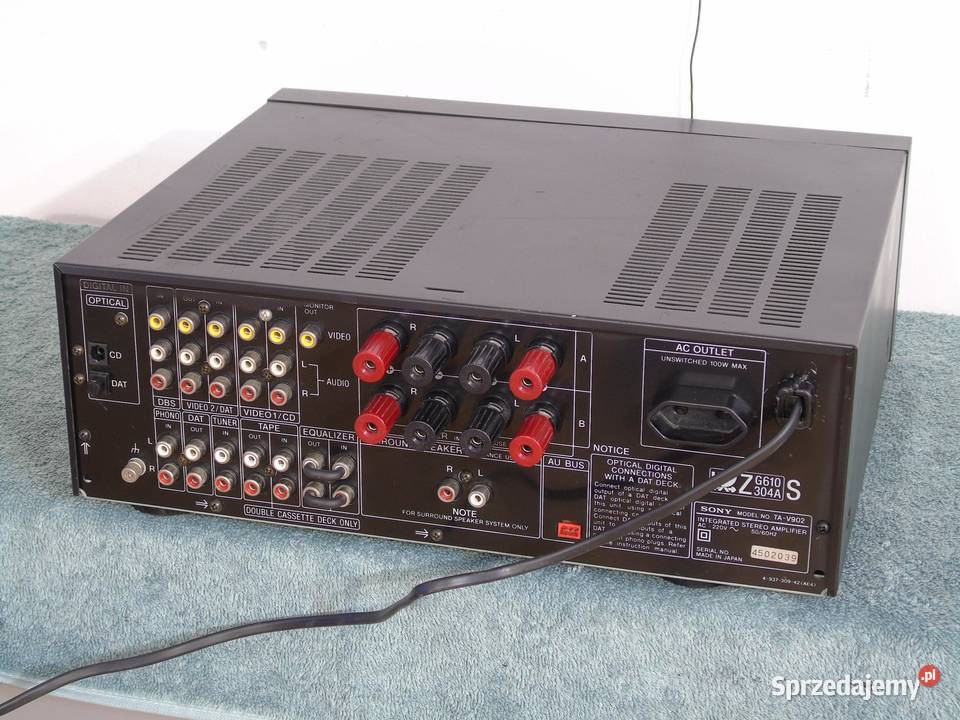 Wzmacniacz Sony TAV902 mocny i sprawny WYSYŁKA podkarpackie Jasło sprzedam