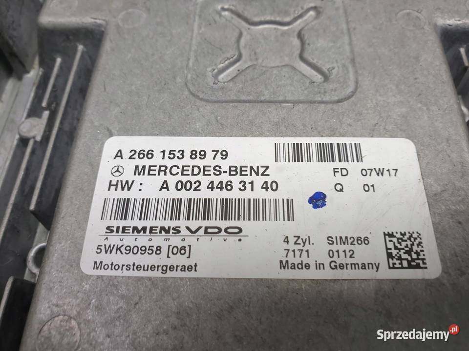 Mercedes W169 15 8V STEROWNIK SILNIKA lubelskie Chełm