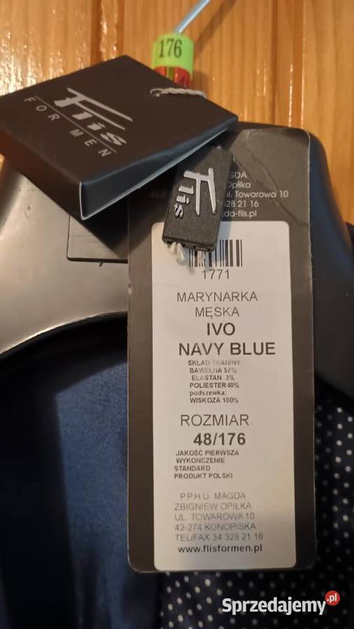 Marynarka IVO NAVY BLUE lubelskie Lubartów