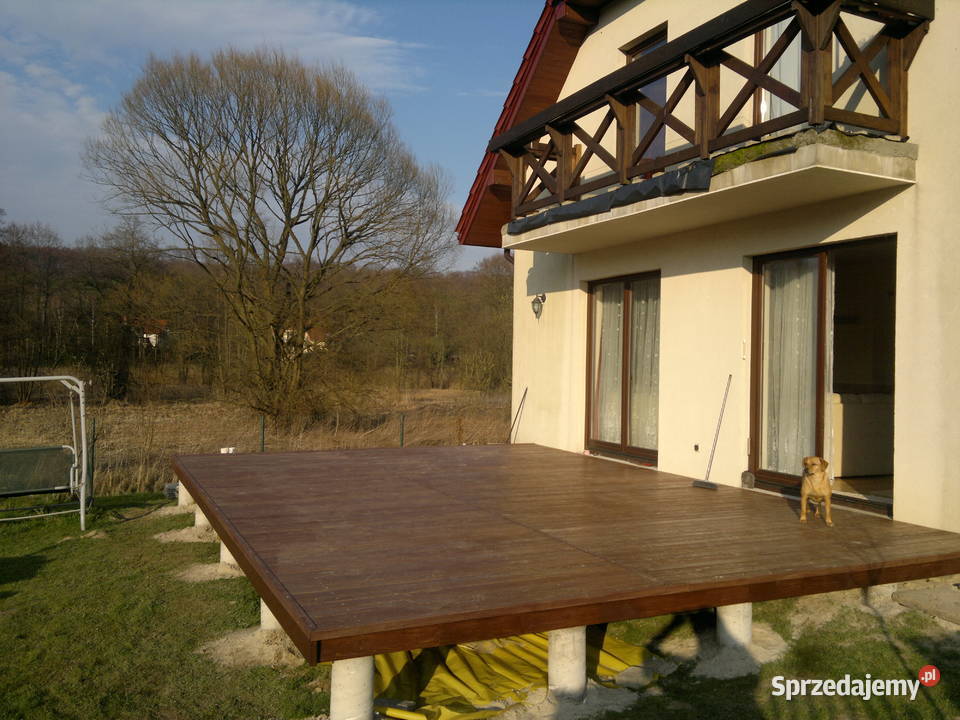 Taras weranda zadaszenie zabudowa tarasu patio Modlniczka