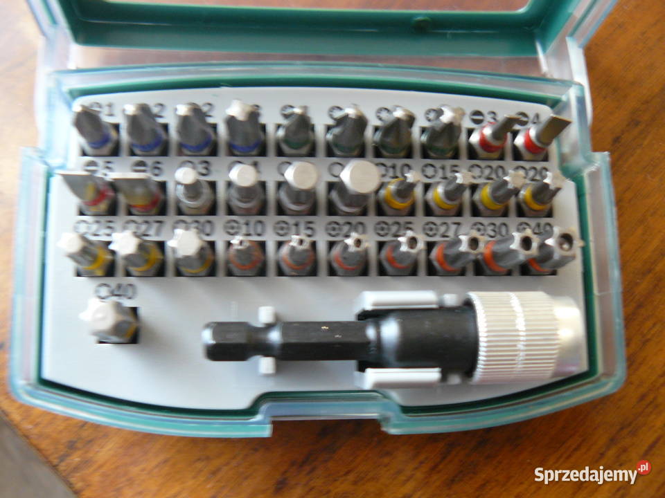 Zestaw bitów firmy Bosch w pudełku Pozostałe