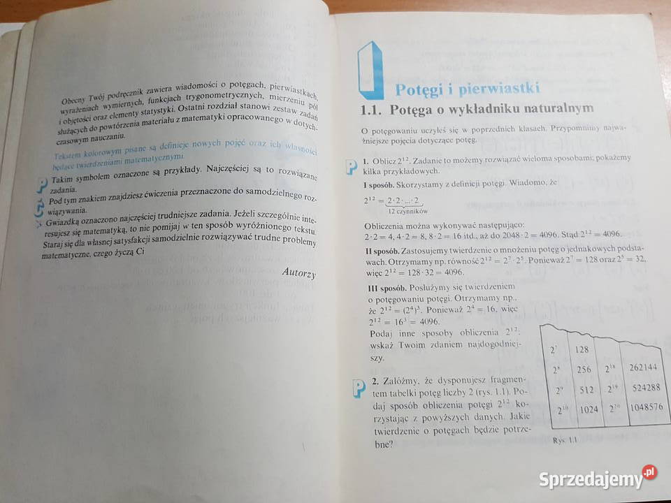 MATEMATYKA 8 podręcznik kl ósmej S Wołodźko Rok wydania 1988 Złotniki