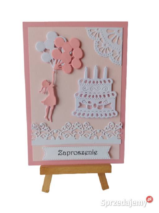 Zaproszenia Urodziny WZ10 C6 Rękodzieło Poznań