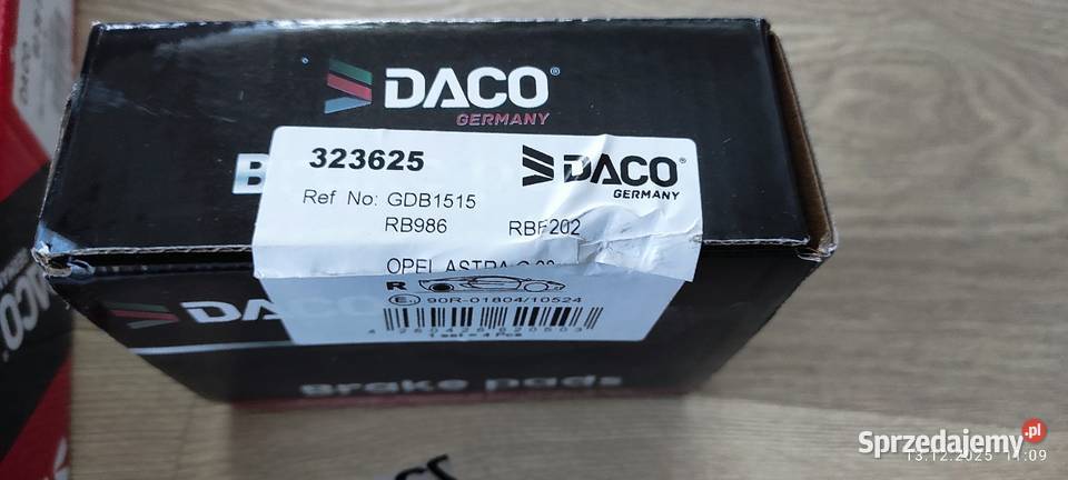 Zestaw tarcz klocków osłon tył Astra G Zafira B osobowe