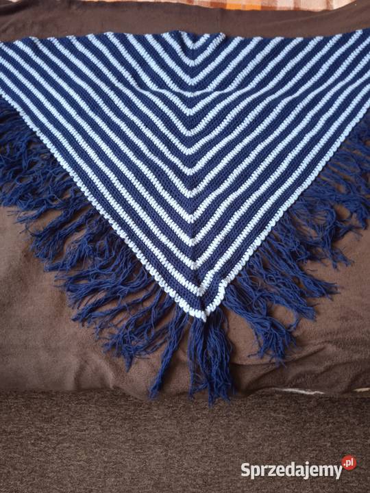 Chusta z włóczki szydełkowa ręczna robota Kraków