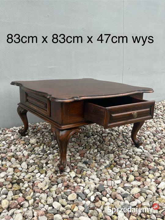 Elegancki stylowy stolik kawowy Ludwik Ostrów Mazowiecka