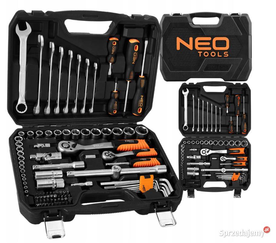 NEO TOOLS Zestaw kluczy nasadowych 100 elementów Klucze Białystok