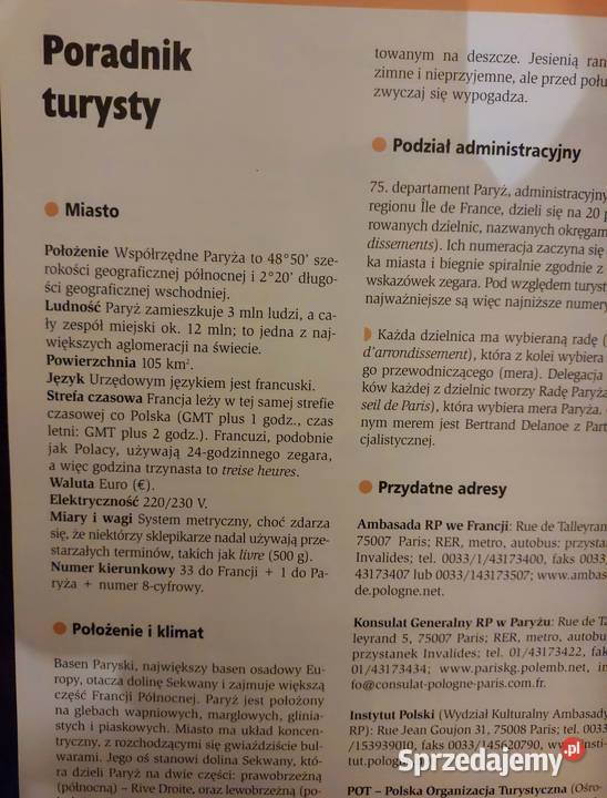Przewodnik Seria Miasta marzeń Paryż Francja dolnośląskie Wrocław