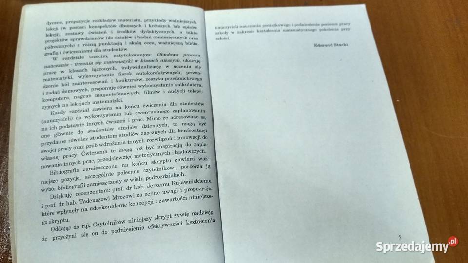 Metodyka nauczania matematyki w klasach niższych szkoła podstawowa Gdańsk