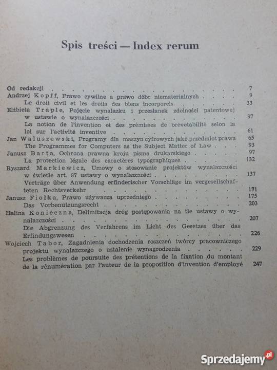 PRACE Z WYNALAZCZOŚCI I PRAWA AUTORSKIEGO