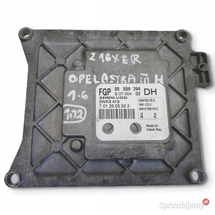 Opel Astra III H 16 16V STEROWNIK SILNIKA Chełm sprzedam