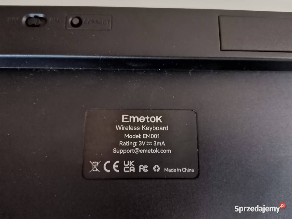 Klawiatura bezprzewodowa Bluetooth Emetok EM 001 Klawiatury i myszy