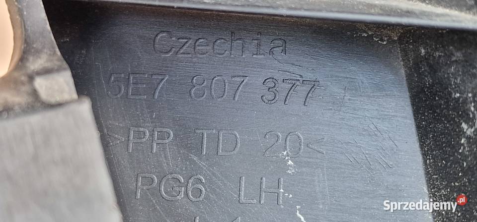 SKODA OCTAVIA ŚLIZG MOCOWANIE ZDERZAKA LEWY TYŁ lubuskie Bieleń sprzedam