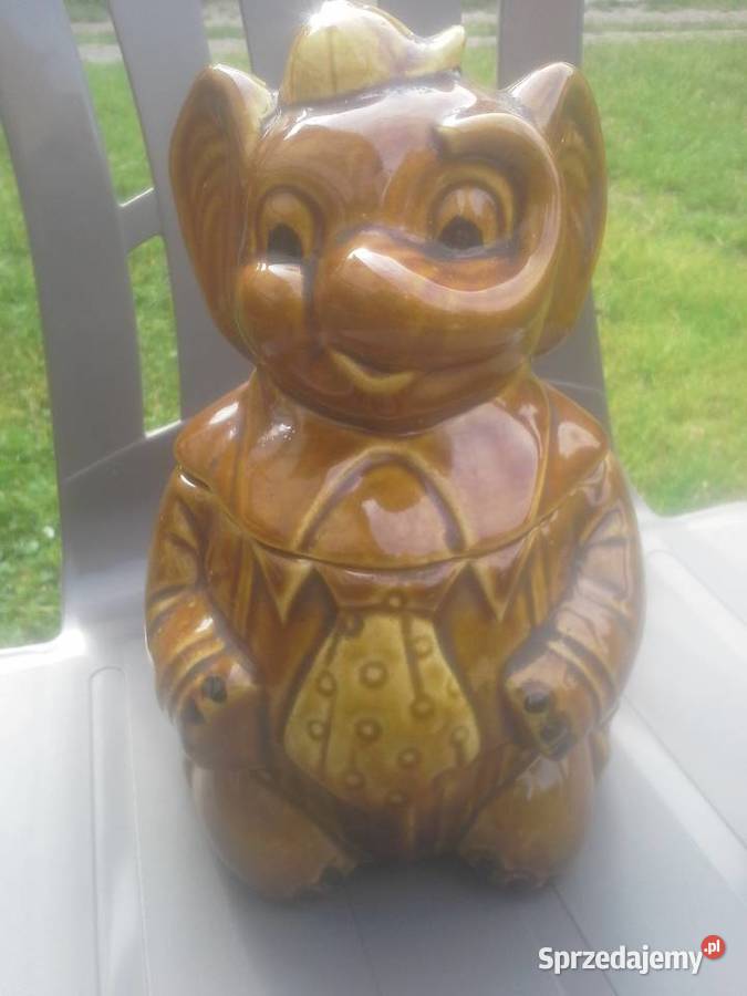 Figurka słoń miś słoniomiś elegant pojemnik Porcelana i szkło Warszawa