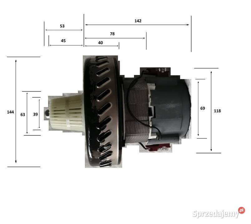 Silnik motor z separatorem do Roboclean Powermed Części i Akcesoria Czeladź