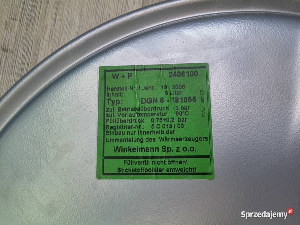 Naczynie przeponowe VAILLANT VUW 20225 R3 Siemianowice Śląskie sprzedam