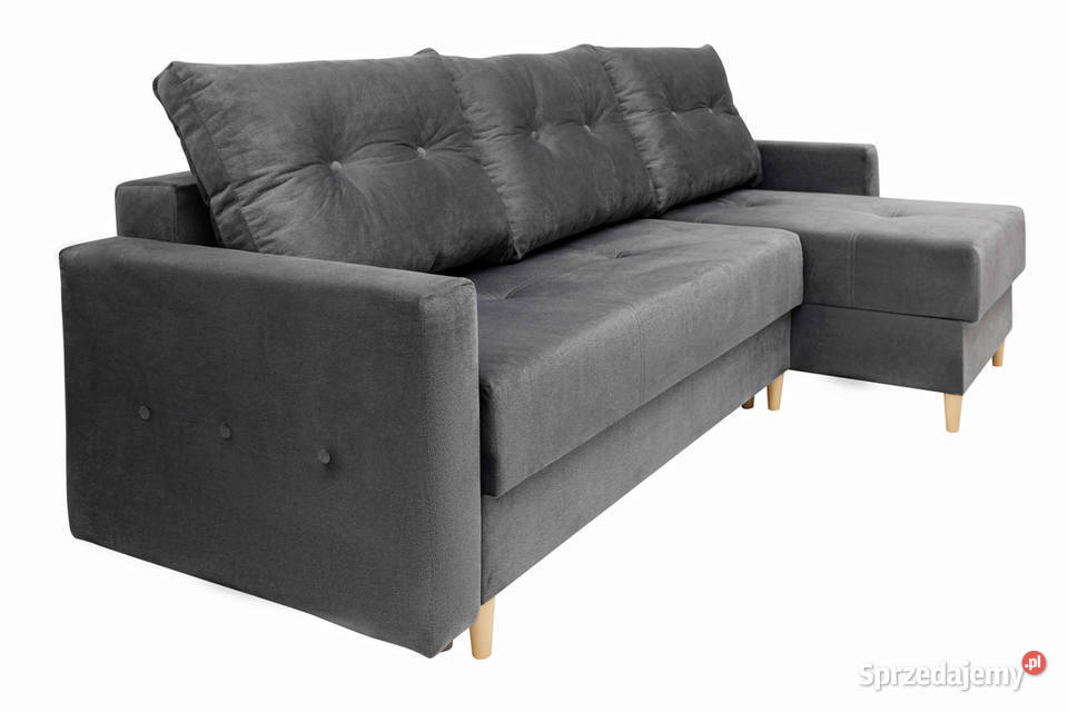 Narożnik Ciemnoszary z Funkcją Spania ARTUR Lublin sprzedam