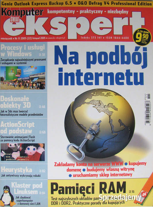 Komputer Świat Ekspert rocznik 2005 z CD Czasopisma małopolskie