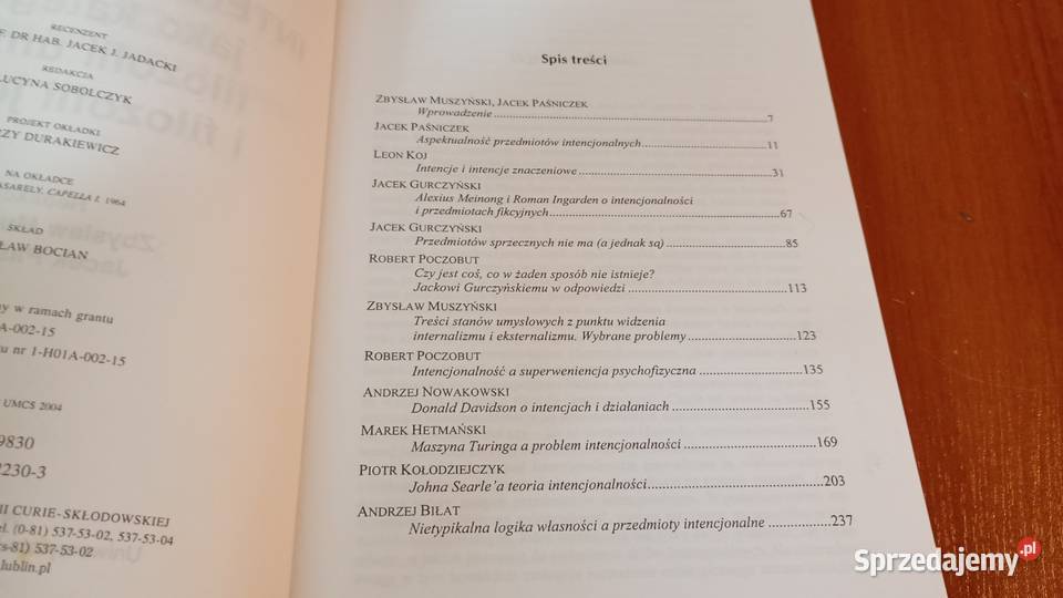 Intencjonalność jako kategoria filozofii umysłu