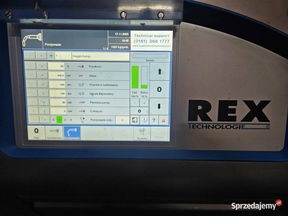 REX RVF 436 Nadziewarka próżniowa z załadunkiem Krotoszyn