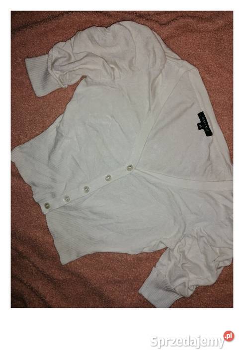 YORKER ecru Kremowy Lekki Sweterek bluzka Crop Leszno sprzedam