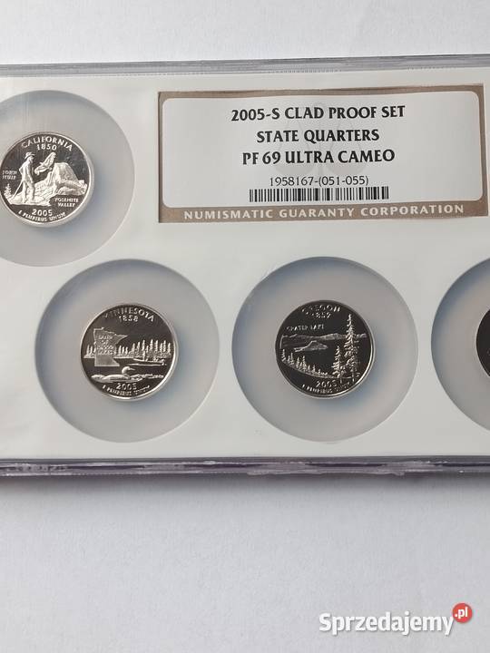 25 centów 2005 S Zestaw NGC PF69 kolekcja USA Potulice