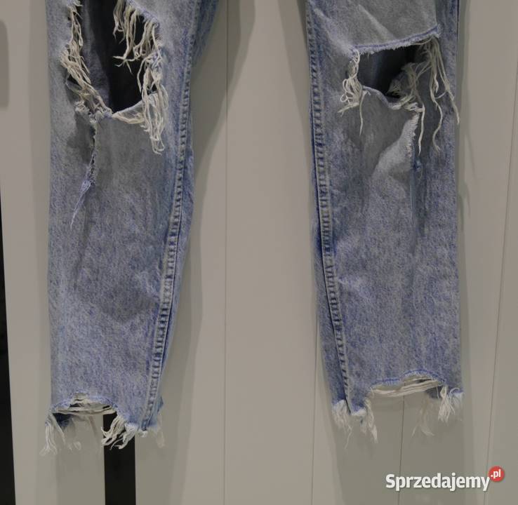 Bershka świetne spodnie dziury 32 XXS Bez wzoru dolnośląskie Wrocław
