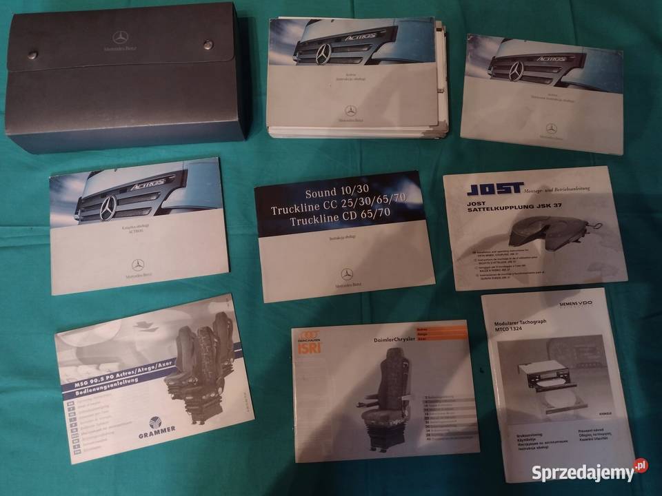 MERCEDES ACTROS MP2 2003 Komplet Instrukcja Poradniki, albumy i reportaże Łódź