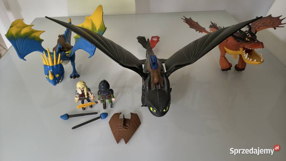 Zestaw smoków z bajki Jeźdźcy smoków Playmobil Zduny sprzedam