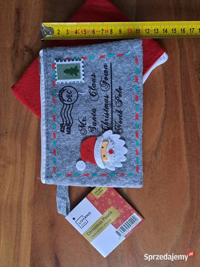 2 Filcowa koperta saszetka świąteczna na suwak Warszawa sprzedam