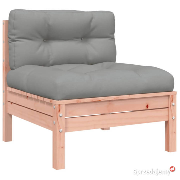 Sofa ogrodowa z poduszkami i podnóżkiem 2osobowa