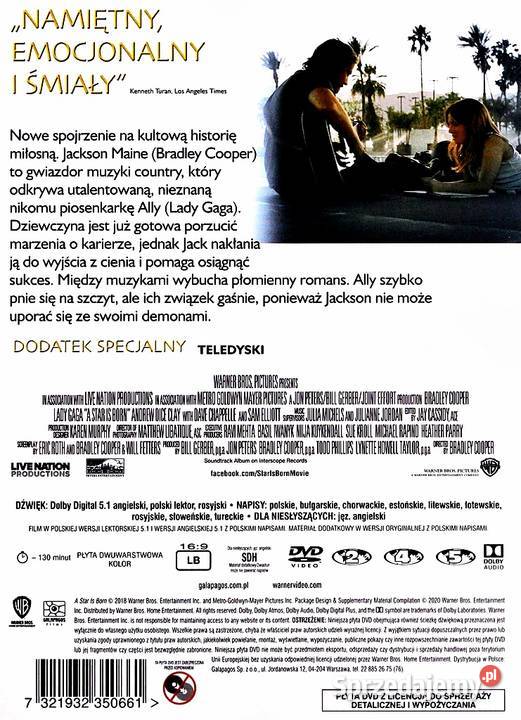 NARODZINY GWIAZDY BRADLEY COOPER PREMIUM Kalisz sprzedam